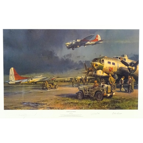 1915 - After Robert Taylor (b.1946), Signed limited edition print, Company of Heroes, depicting B-17s of th... 