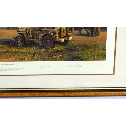 1915 - After Robert Taylor (b.1946), Signed limited edition print, Company of Heroes, depicting B-17s of th... 