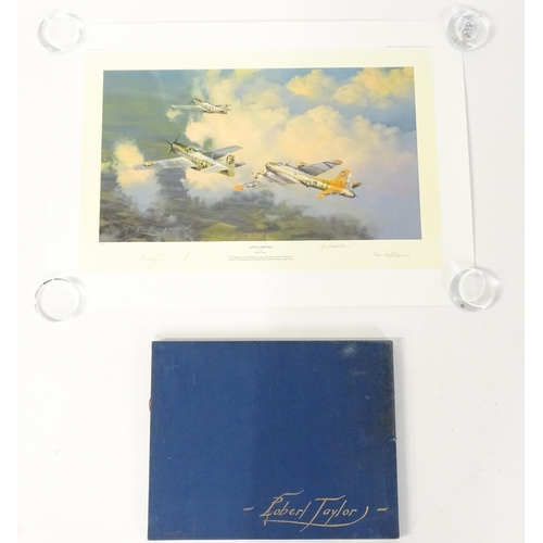 1918 - After Robert Taylor (b.1946), Signed limited edition print, Little Friends, depicting P-51 Mustangs ... 