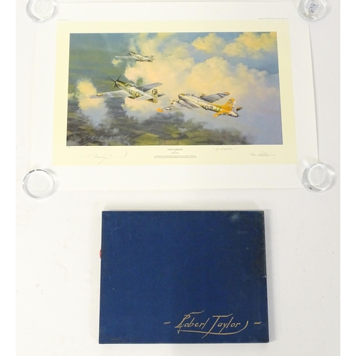 1918 - After Robert Taylor (b.1946), Signed limited edition print, Little Friends, depicting P-51 Mustangs ... 