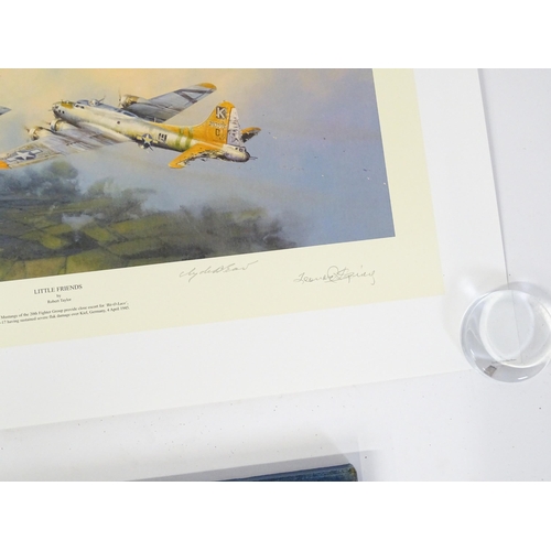 1918 - After Robert Taylor (b.1946), Signed limited edition print, Little Friends, depicting P-51 Mustangs ... 