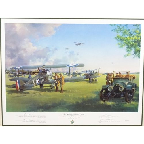 1919 - After Frank Wootton (1911-1998), Signed limited edition print, April Morning : France 1918, Commemor... 