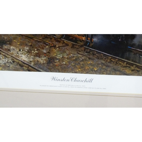 1922 - After Terence Cuneo (1907-1996), Two signed limited edition railway / train prints, La Fleche D'Or, ... 