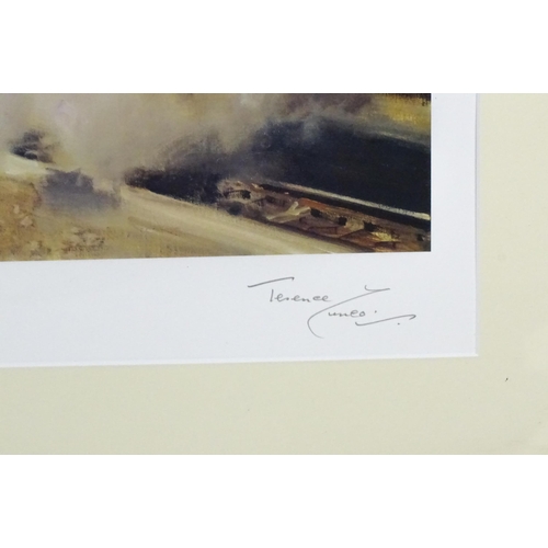 1922 - After Terence Cuneo (1907-1996), Two signed limited edition railway / train prints, La Fleche D'Or, ... 