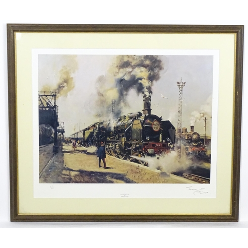 1922 - After Terence Cuneo (1907-1996), Two signed limited edition railway / train prints, La Fleche D'Or, ... 