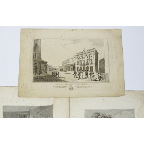 1945 - A quantity of 19th century engravings to include Julia's Journey to London after George Cruikshank, ... 