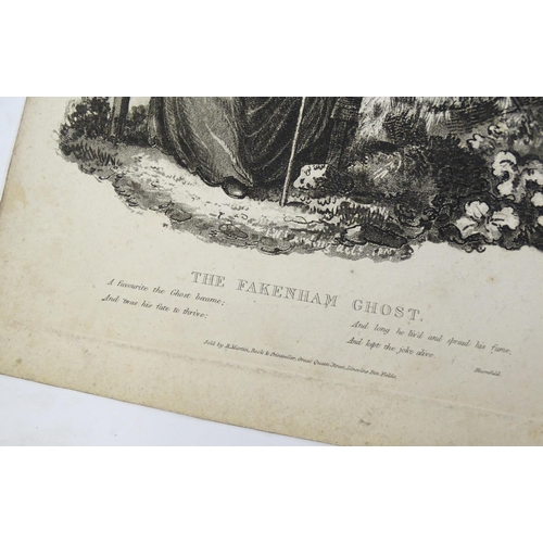 1945 - A quantity of 19th century engravings to include Julia's Journey to London after George Cruikshank, ... 