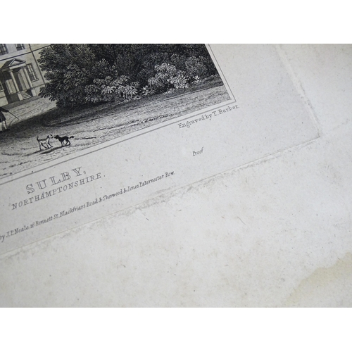 1946 - A quantity of 18th century and later engravings to include Inveraray Castle Scotland, King's Weston ... 