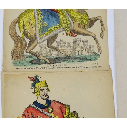 1949 - A quantity of 19th century theatre interest engravings with hand colouring depicting various theatre... 