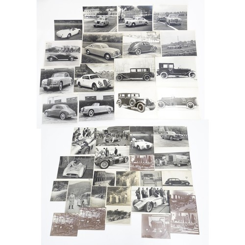 1967 - Lancia car interest : a quantity of early to mid 20thC photographs depicting the subjects of motorin... 