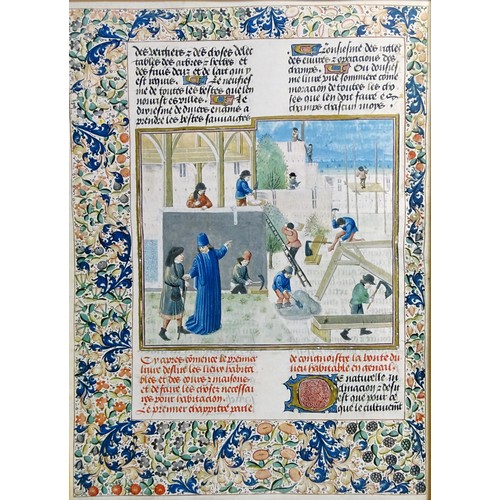 1883 - 20th century, French School, Colour prints from Les Profits Champetres by Pierre de Crescens. Approx... 