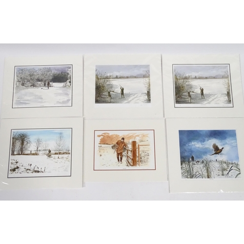 199 - Six limited edition signed prints after John T. Kitchen depicting country scenes to include Taking a... 