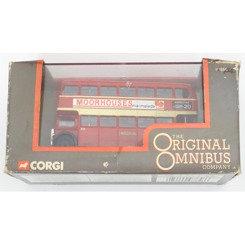 201 - Toys: A quantity of assorted die cast scale model vehicles, buses etc. to include a KMB Corgi Toys l... 