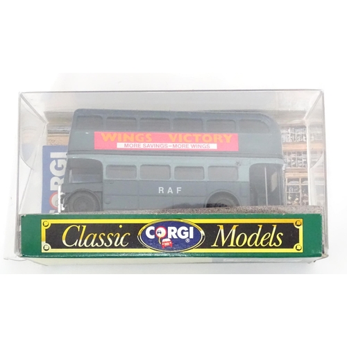 201 - Toys: A quantity of assorted die cast scale model vehicles, buses etc. to include a KMB Corgi Toys l... 