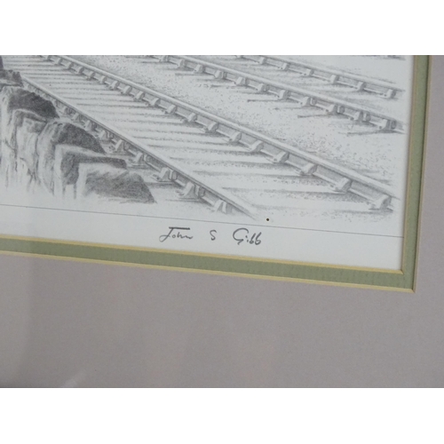 257 - A pair of limited edition railway / train / locomotive prints after John S Gibb (b. 1939), comprisin... 