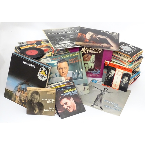 326 - A large quantity of vinyl records, 33rpm albums including Matt Monro 'Hits of Yesterday' , Brimstone... 