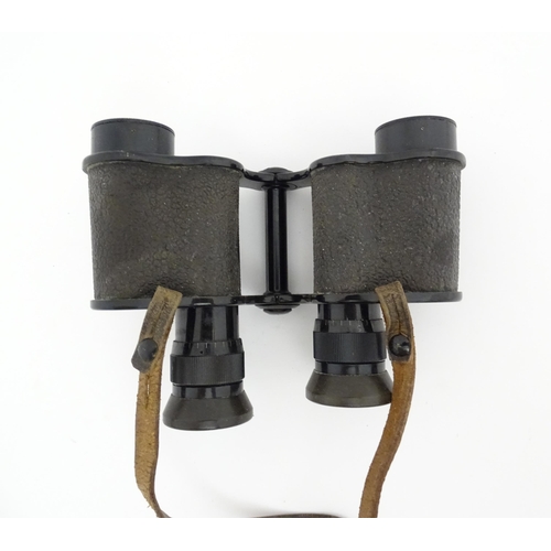 544 - An early 20thC cased pair of Kershaw 6x binoculars by Negretti & Zambra , London. Serial number 1095... 