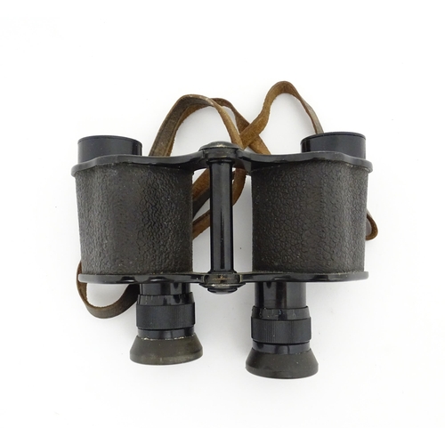 544 - An early 20thC cased pair of Kershaw 6x binoculars by Negretti & Zambra , London. Serial number 1095... 