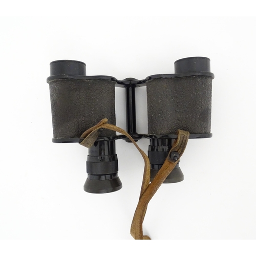 544 - An early 20thC cased pair of Kershaw 6x binoculars by Negretti & Zambra , London. Serial number 1095... 