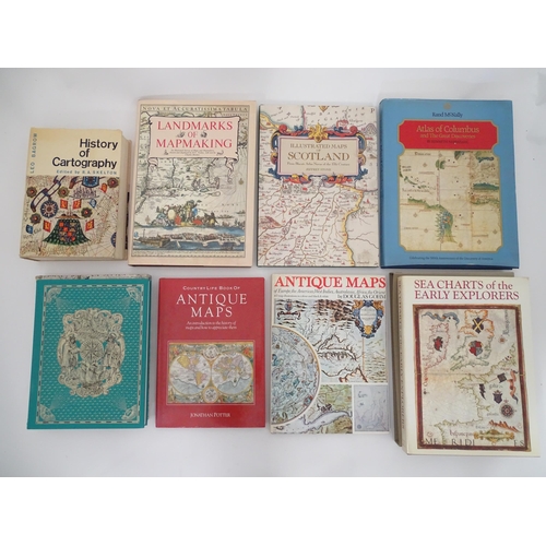 645 - Books: Eight books on the subject of maps and cartography to include History of Cartography by R. A.... 