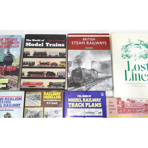 648 - Books: Eight books on the subject of trains / railways to include A Guide to the Steam Railways of G... 