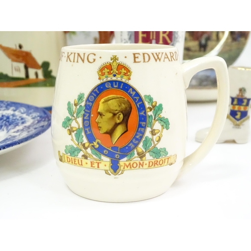 656 - A quantity of assorted ceramics to include a Royal Doulton cream jug, Wedgwood collectors plates, Co... 