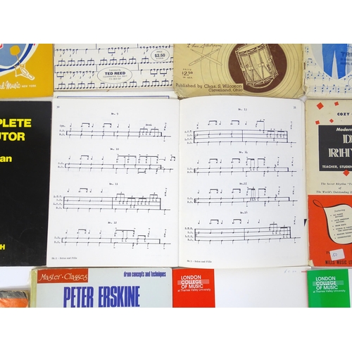 699 - A quantity of mid to late 20thC drum sheet music and tuition books, to include 'Norman Grossman's Th... 