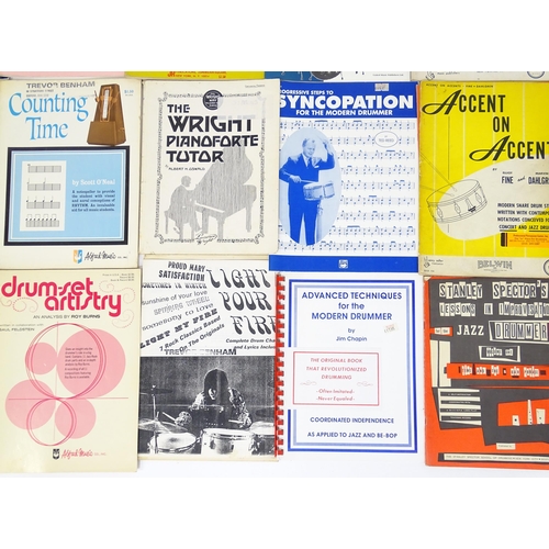 699 - A quantity of mid to late 20thC drum sheet music and tuition books, to include 'Norman Grossman's Th... 