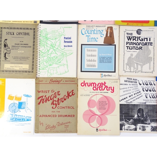 699 - A quantity of mid to late 20thC drum sheet music and tuition books, to include 'Norman Grossman's Th... 