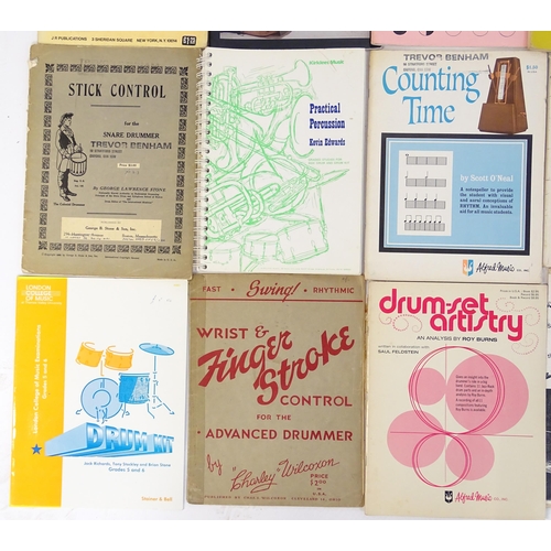 699 - A quantity of mid to late 20thC drum sheet music and tuition books, to include 'Norman Grossman's Th... 