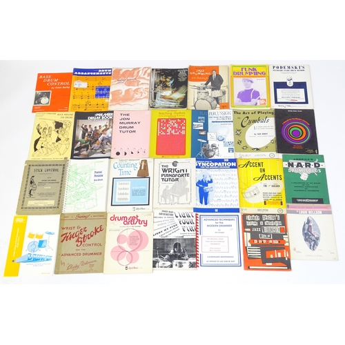 699 - A quantity of mid to late 20thC drum sheet music and tuition books, to include 'Norman Grossman's Th... 