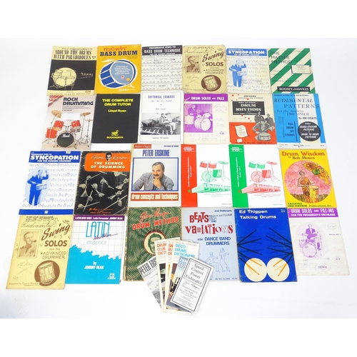 699 - A quantity of mid to late 20thC drum sheet music and tuition books, to include 'Norman Grossman's Th... 