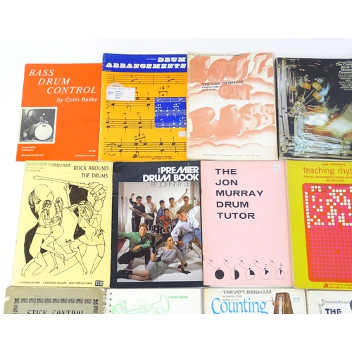 699 - A quantity of mid to late 20thC drum sheet music and tuition books, to include 'Norman Grossman's Th... 