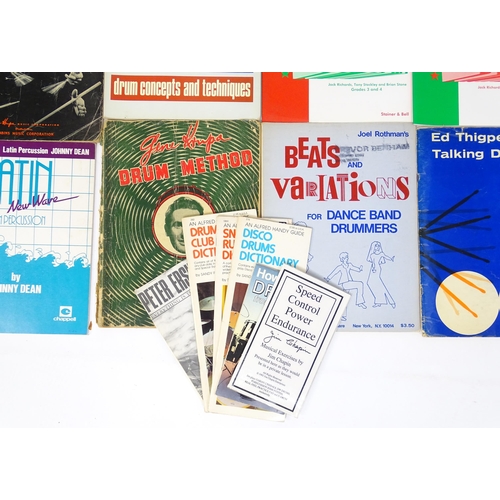 699 - A quantity of mid to late 20thC drum sheet music and tuition books, to include 'Norman Grossman's Th... 