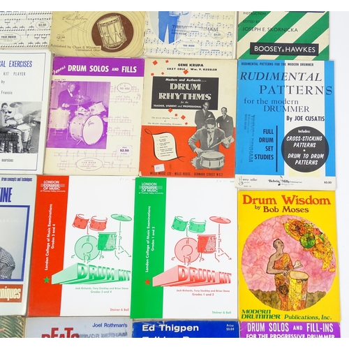 699 - A quantity of mid to late 20thC drum sheet music and tuition books, to include 'Norman Grossman's Th... 