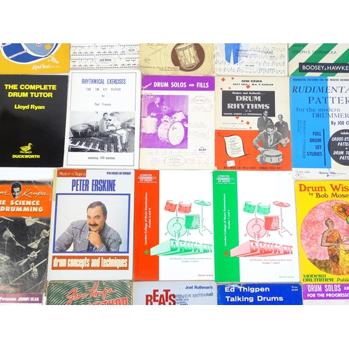 699 - A quantity of mid to late 20thC drum sheet music and tuition books, to include 'Norman Grossman's Th... 