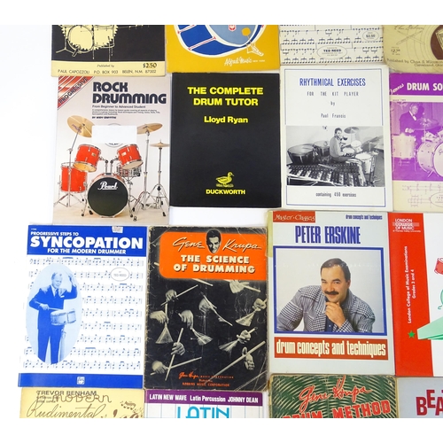 699 - A quantity of mid to late 20thC drum sheet music and tuition books, to include 'Norman Grossman's Th... 