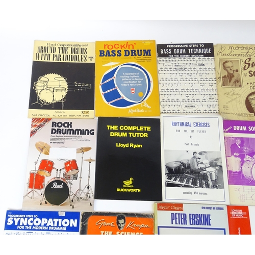 699 - A quantity of mid to late 20thC drum sheet music and tuition books, to include 'Norman Grossman's Th... 