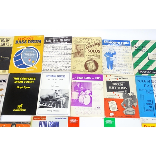 699 - A quantity of mid to late 20thC drum sheet music and tuition books, to include 'Norman Grossman's Th... 