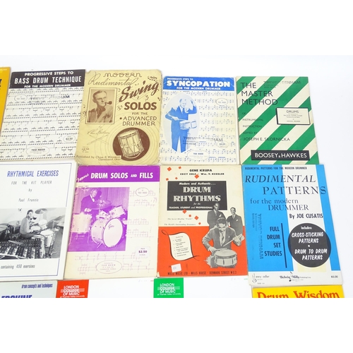 699 - A quantity of mid to late 20thC drum sheet music and tuition books, to include 'Norman Grossman's Th... 