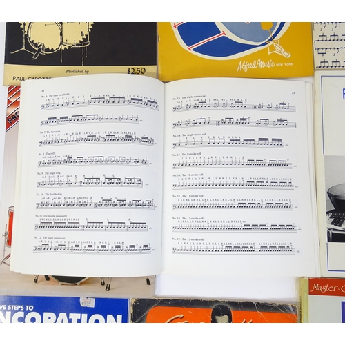 699 - A quantity of mid to late 20thC drum sheet music and tuition books, to include 'Norman Grossman's Th... 