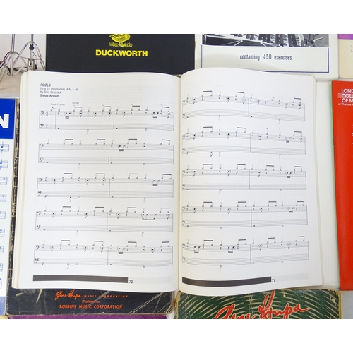 699 - A quantity of mid to late 20thC drum sheet music and tuition books, to include 'Norman Grossman's Th... 