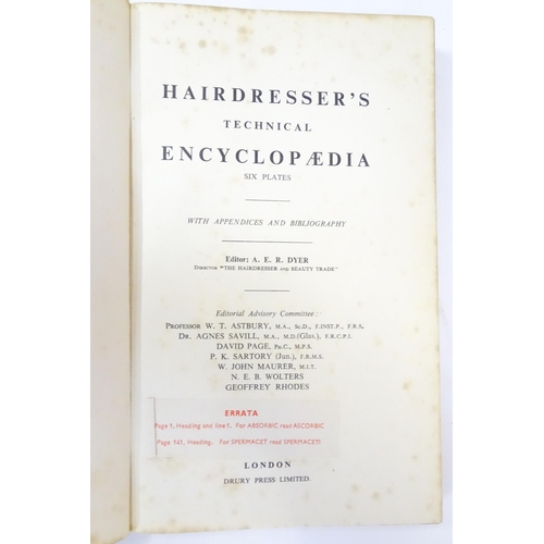 203 - Books: eight early to mid 20thC books on the subject of hairdressing, to include: The Art & Craft of... 