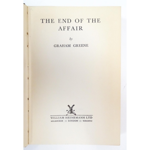 531 - Books: Six assorted hardback books comprising 'The End of the Affair' by Graham Greene 1952, 'Sir Ga... 