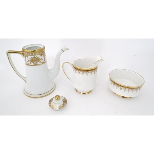 318 - A quantity of Paragon tea wares in the Athena pattern together with a Noritake teapot, the largest a... 