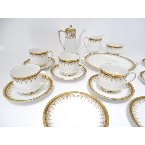 318 - A quantity of Paragon tea wares in the Athena pattern together with a Noritake teapot, the largest a... 