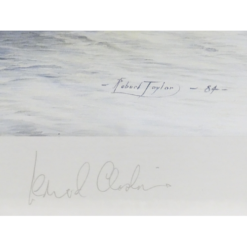 19 - After Robert Taylor, Signed limited edition print, Memorial Flight - The Spitfire, Hurricane and Lan... 