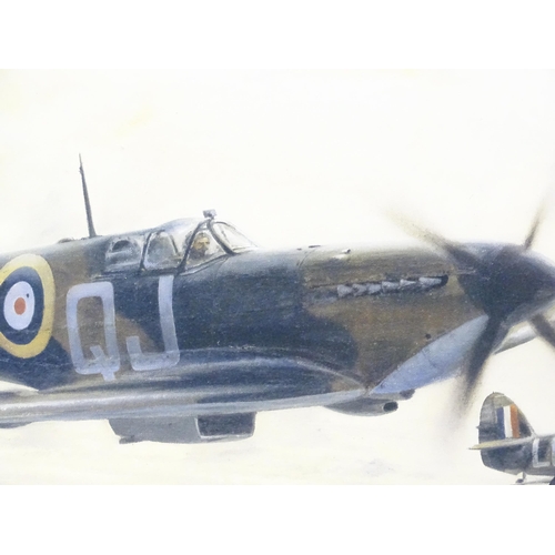 19 - After Robert Taylor, Signed limited edition print, Memorial Flight - The Spitfire, Hurricane and Lan... 