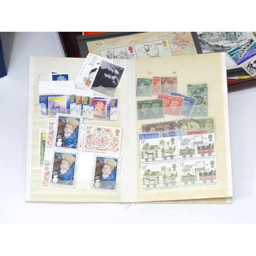 247 - Stamps and First Day Covers: A quantity of Great Britain stamps to include a number of commemorative... 