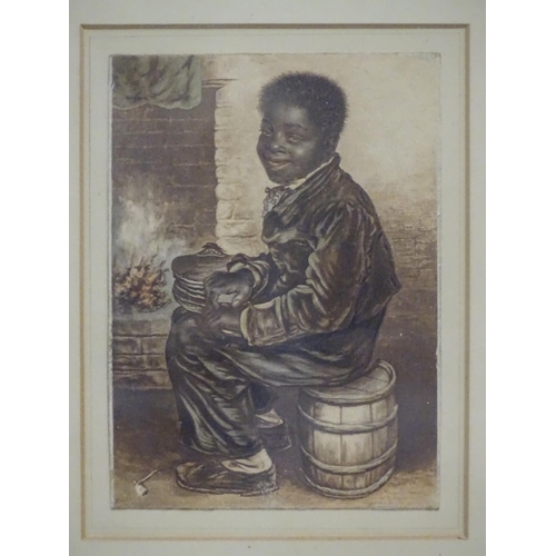 546 - A Baxter print titled Me Warm Now. Together with a book titled John G. Paton - The Hero of the Wonde... 